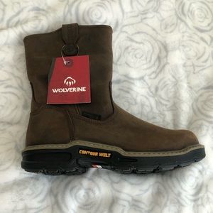 Mens Wolverine Bandit waterproof Wellington Men brown boots.Size: 8M